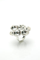 Silver Bubbles Cocktail Ring 