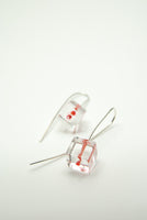 Red Kernel Quartz Earrings 