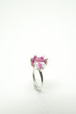 Pink Jewel Silver Ring