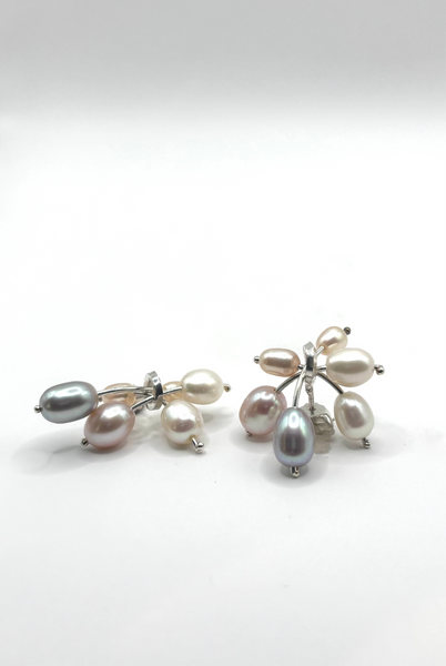 Kinetic Multi Coloured Pearl Earrings