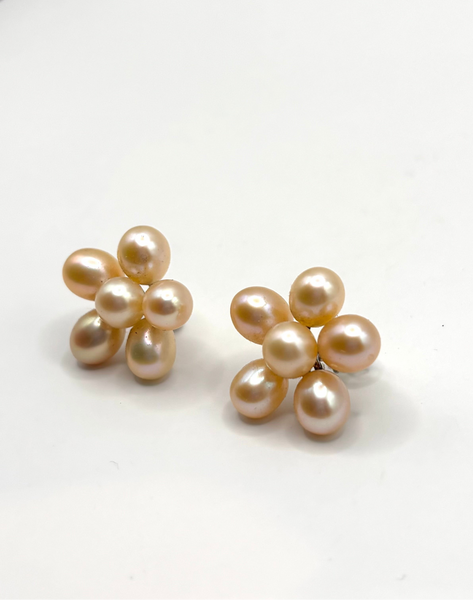 Flower Pearl Earrings