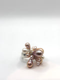 Perla Colourful Silver Ring