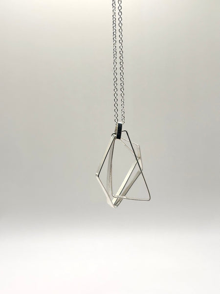 Geometric Silver Necklace