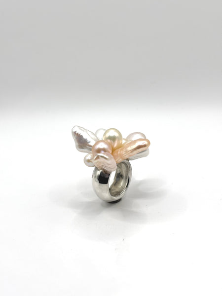 Perla Mix Silver Ring
