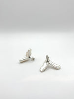 White Three Pearls Earring