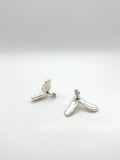 White Three Pearls Earring