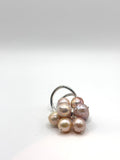 Perla Colourful Twist Silver Ring