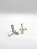 White Three Pearls Earring