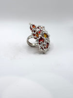 Orange and Yellow Hraun Ring