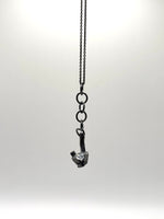 Black Cradle Silver Necklace