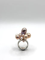 Perla Colourful Silver Ring