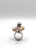 Perla Colourful Silver Ring