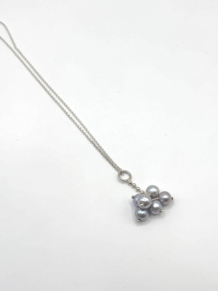 Silver Purple Pearl Pendant