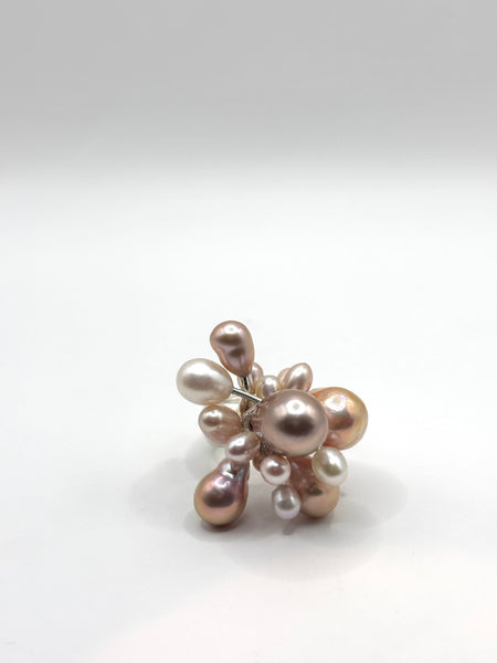 Perla Colourful Silver Ring