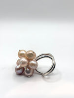 Perla Colourful Twist Silver Ring