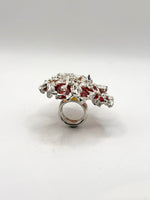 Orange and Yellow Hraun Ring