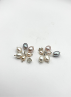 Kinetic Multi Coloured Pearl Earrings