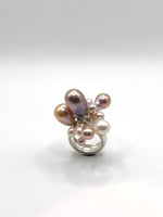 Perla Colourful Silver Ring