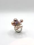 Perla Colourful Silver Ring