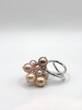 Perla Colourful Twist Silver Ring