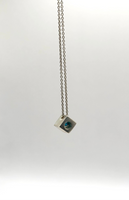 Blue Cube Necklace