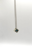 Blue Cube Necklace