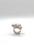 Perla Purple and Pink Silver Ring