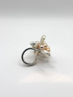 Perla Twist Silver Ring