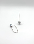 Oval Grey Pearl Earrings