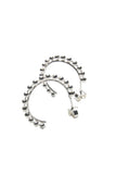 Bubble Hoops Silver Earrings 