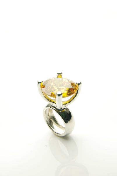 Yellow Jewel Cocktail Ring