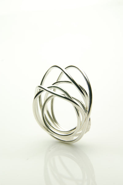 Encircled Silver Ring 