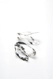 Deliquescent Wings Silver Earrings 
