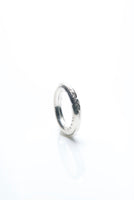Round Sand Cast Silver Ring 