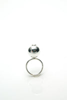 Jiggly Silver Ball Ring