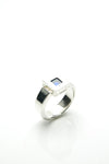 Men's Silver & Sapphire Ring