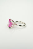 Orr silver ring with a pink ruby