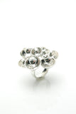 Silver Bubbles Cocktail Ring 