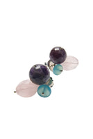 Berry Coloured Cluster Earrings
