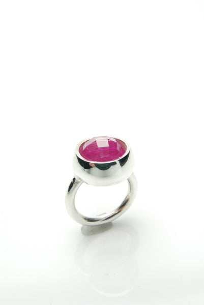 Laus Ruby & Silver Ring 