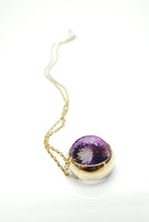 Laus Gold and Amethyst pendant