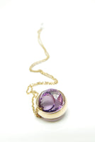 Laus Gold and Amethyst pendant