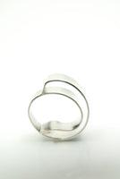 Organic Abstraction Silver Ring 