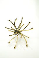 Seaweed Gold Plated Silver Ring 