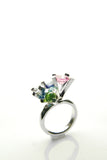 Assortment of Refined Jewels Silver Ring