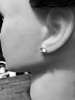 Cubes Silver Earrings 