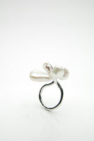 Perla Split Silver Ring by Orr