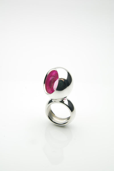 Laus Silver Ruby Ring by Orr