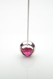 Laus silver pendant with pink ruby