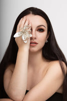 Photo of model wearing Components Silver Ring: annsy.co 